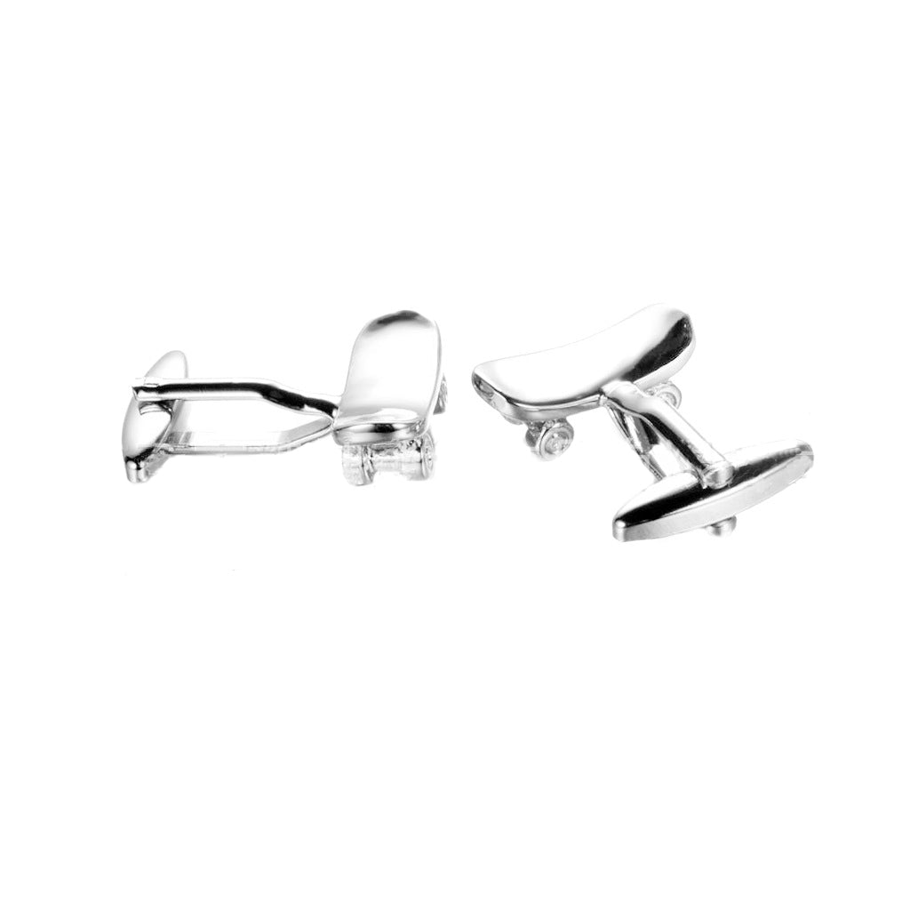 Spot Skateboard Cufflinks 3D Metal Men's Cufflinks