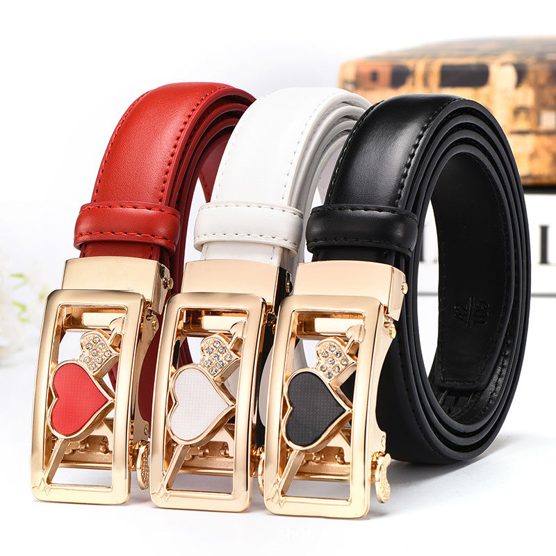 Casual All-Match Automatic Buckle Belt Women's Leather Belt