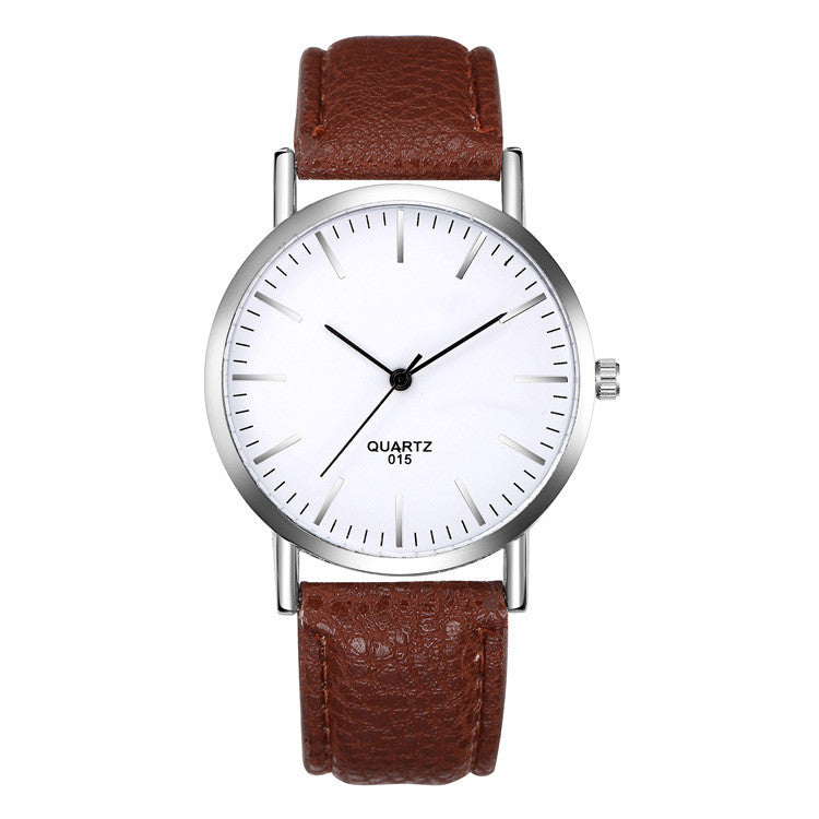 Ultrathin Fashion Casual Men's and Women's Couple Belt Watch