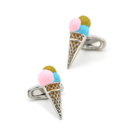 Men's French Button Ice Cream Cufflinks