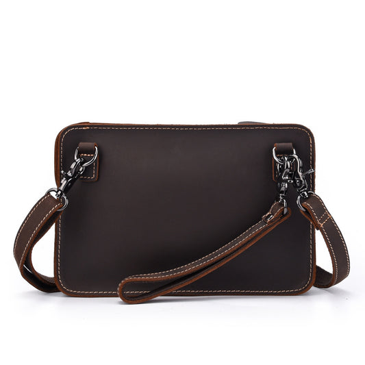 Hot Retro First Layer Cowhide Single Shoulder Messenger Bag