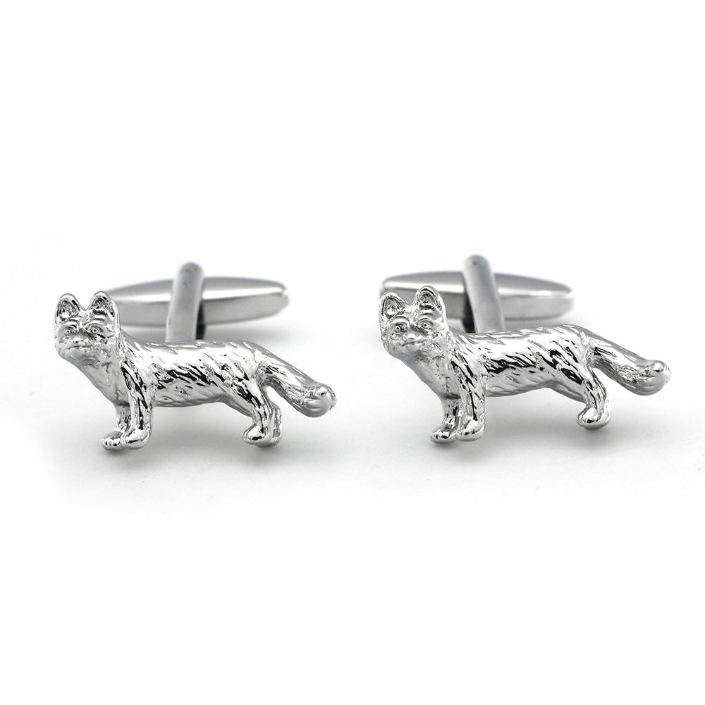 Fashion Men's French Shirt Animal Cufflinks