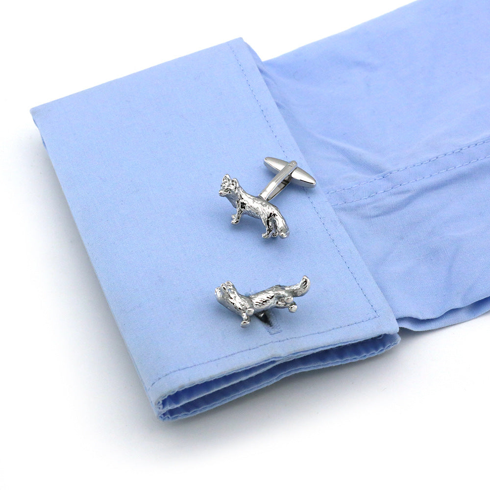 Fashion Men's French Shirt Animal Cufflinks