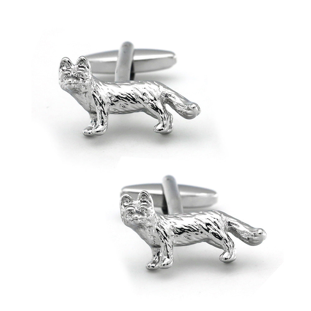 Fashion Men's French Shirt Animal Cufflinks