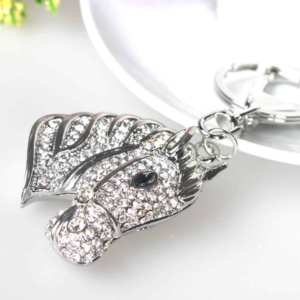 Fashion Creative Silver Horse Head Handbag Pendant