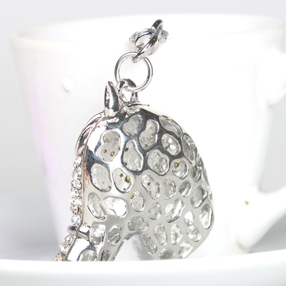 Fashion Creative Silver Horse Head Handbag Pendant