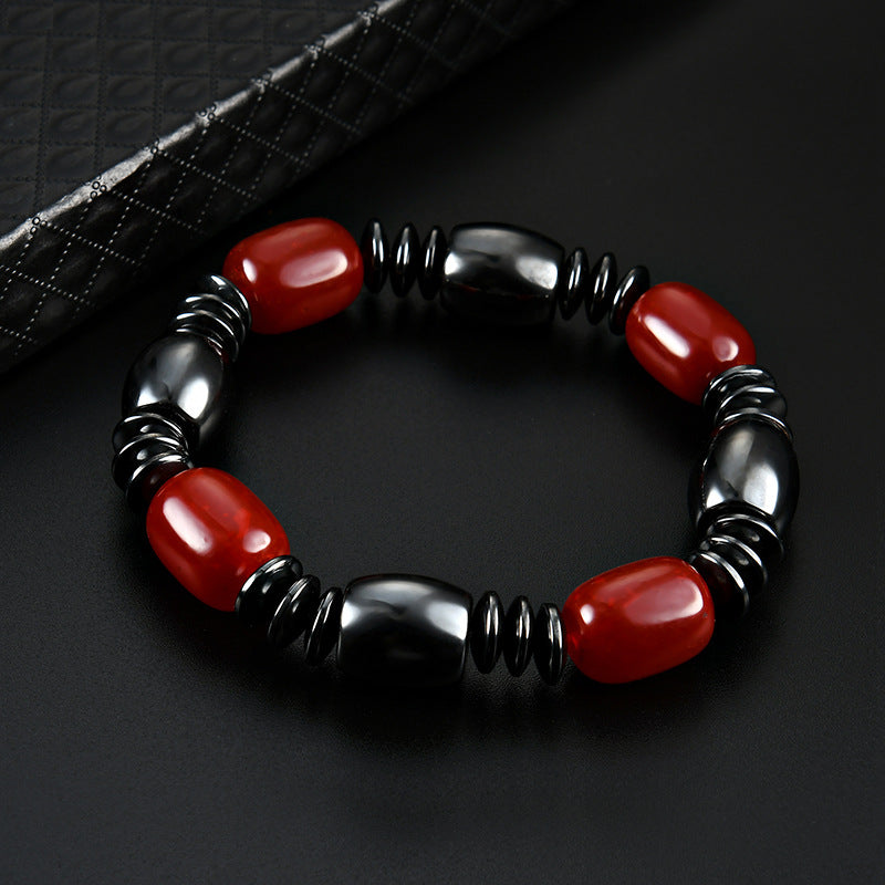 Black Magnet Bracelet Men's and Women's Retro Magnetic Magnet Bracelet