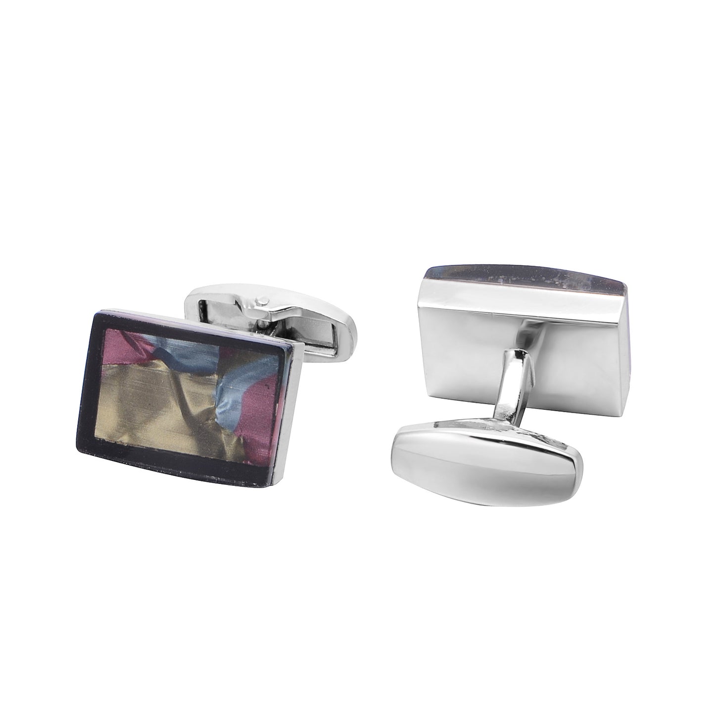 Factory Custom Hot Square Color Sand Cufflinks