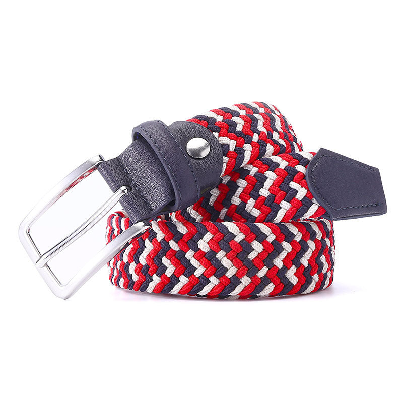 Elastic Elastic Knitting Pin Buckle Belt All-Match