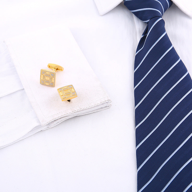 Hot High-Quality French Cuff Cuff Nails Suit Shirt Gold Cufflinks