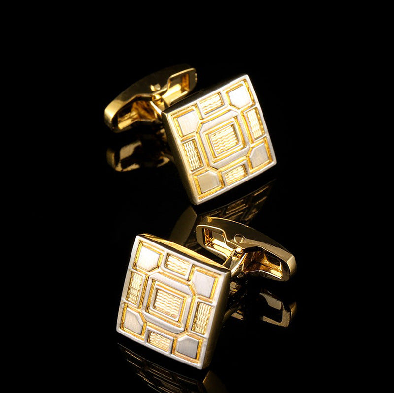 Hot High-Quality French Cuff Cuff Nails Suit Shirt Gold Cufflinks