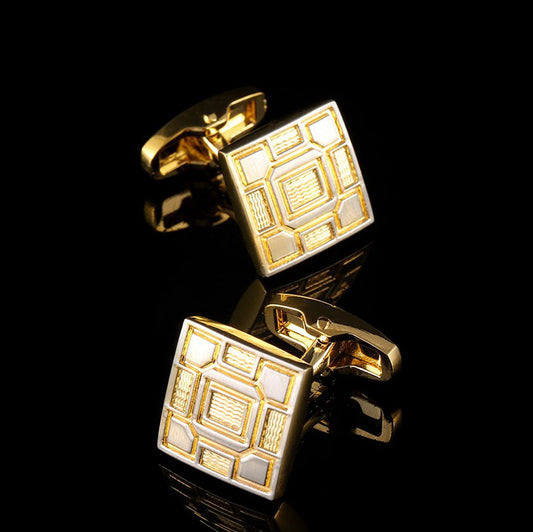 Hot High-Quality French Cuff Cuff Nails Suit Shirt Gold Cufflinks