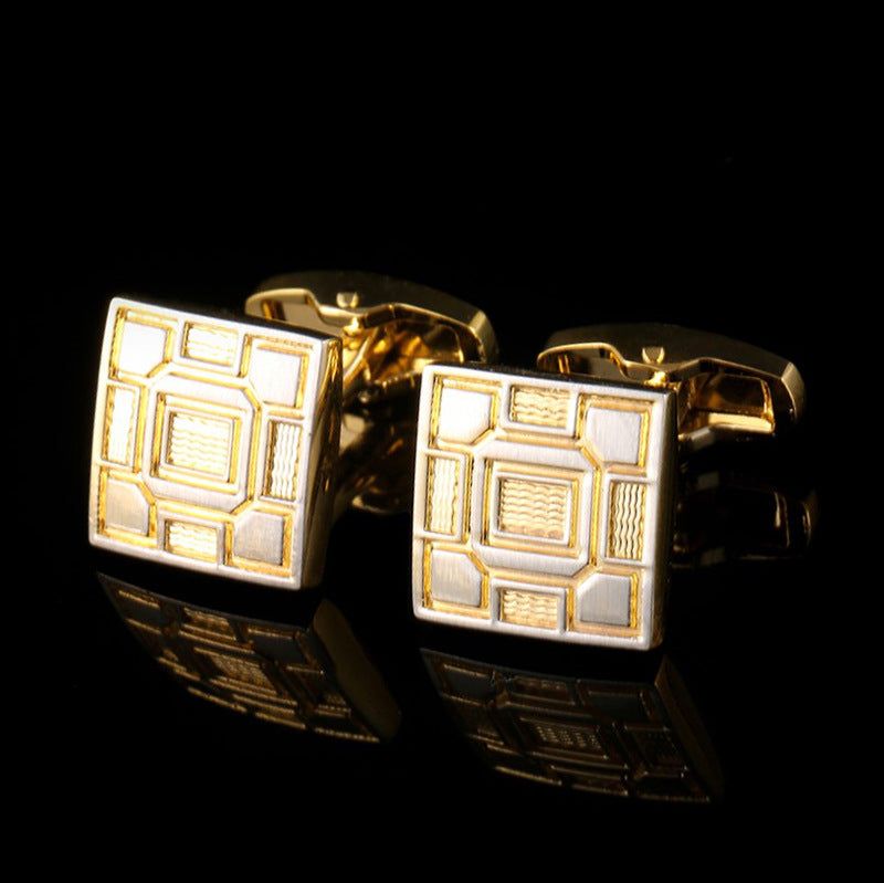 Hot High-Quality French Cuff Cuff Nails Suit Shirt Gold Cufflinks