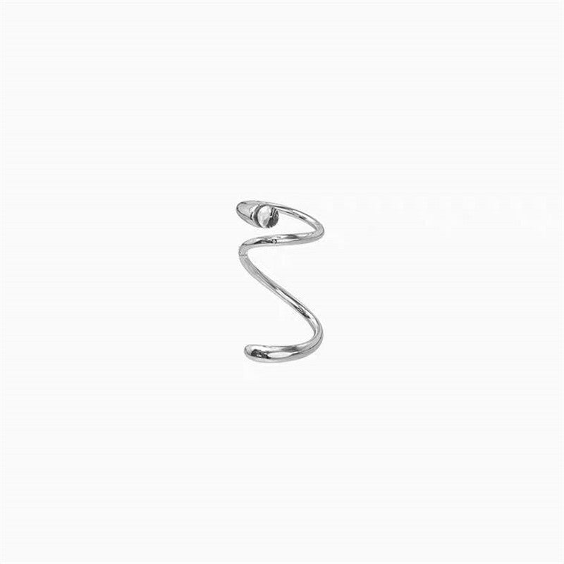 Retro Snake-Shaped Winding Opening Adjustment Drop Ring Ring