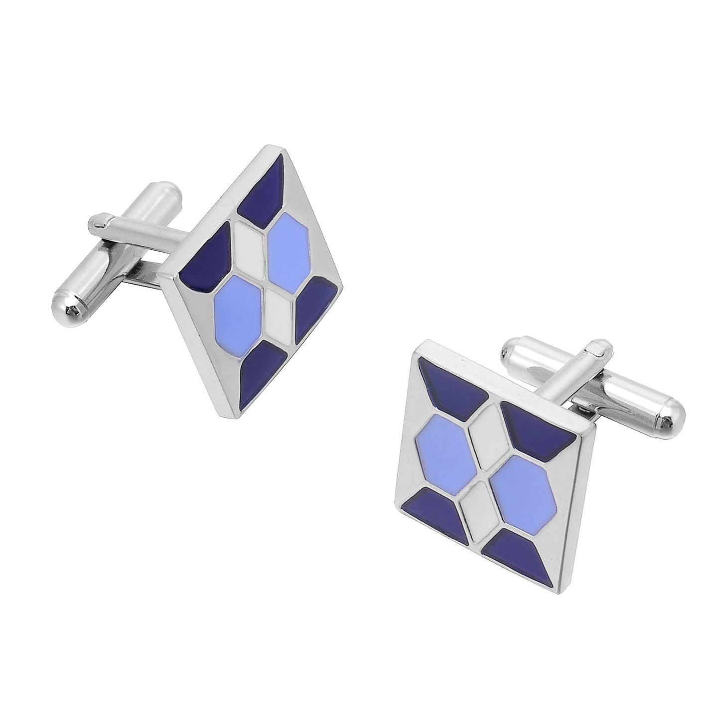 French Simple Cufflinks With Copper Drip Glaze