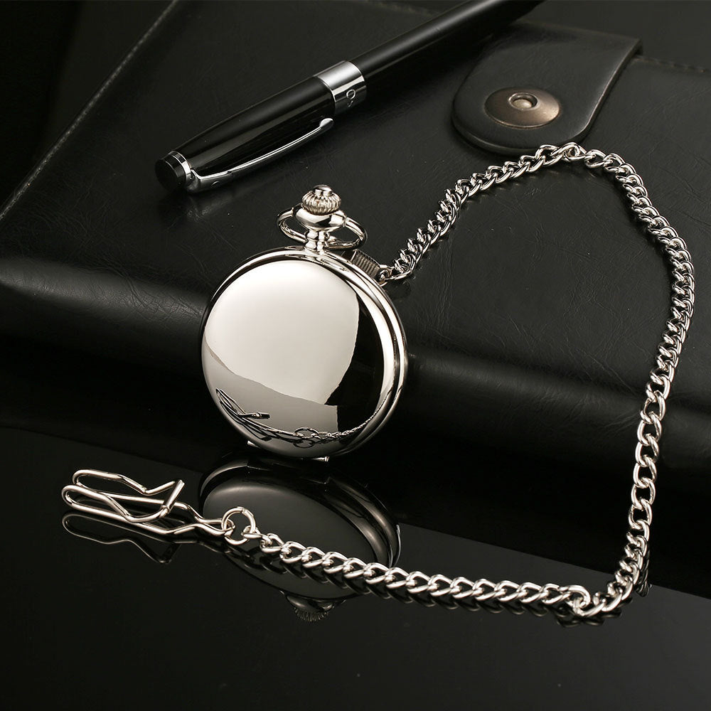 Retro All-Match Alloy Quartz Chain Pocket Watch