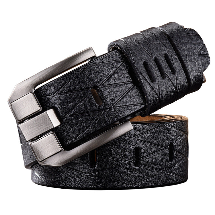 Vintage Pin Buckle All-Match Leather Men's Belt