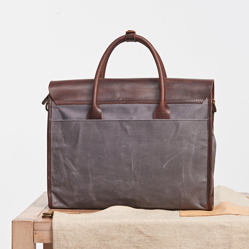 Moscow Dark Greyish Brown Handbag For Men