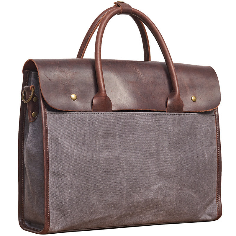 Moscow Dark Greyish Brown Handbag For Men