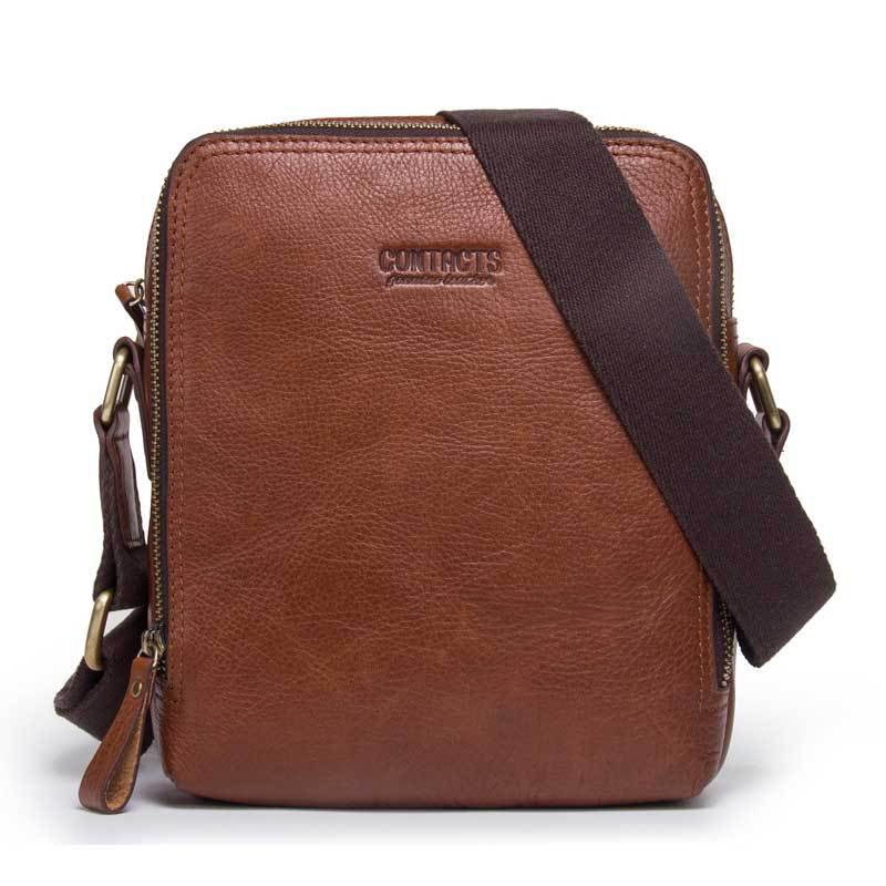 Black Angel Factory Direct Sales Retro Crazy Horse Cowhide Men's Shoulder Bag Leather Men's Messenger Bag Cross-Border Delivery