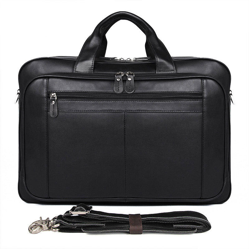 Leather  Business Men's Large Handbag