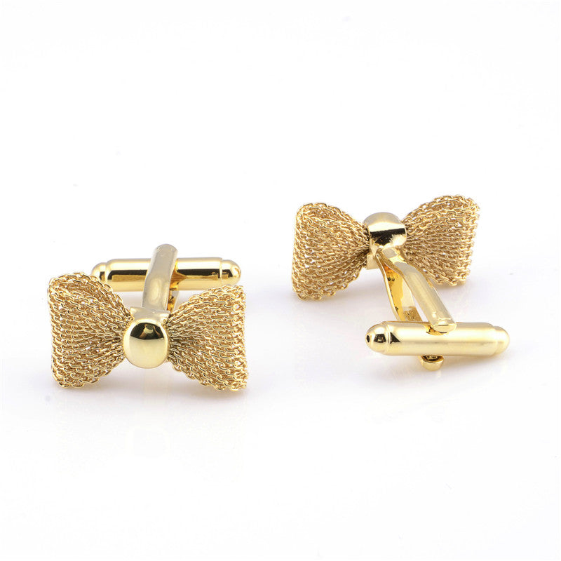 Bow Tie Flower Bow Tie Shape French Cufflinks