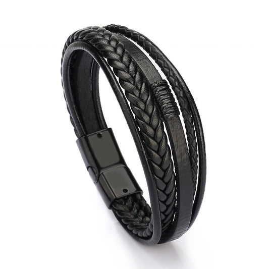 Classic Genuine Leather Bracelet For Men