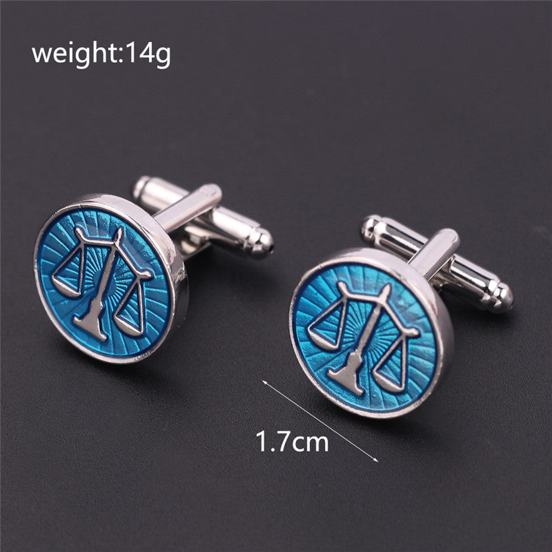 Exquisite Balance Scale Cufflinks For Men’S French Shirt