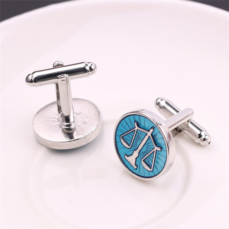 Exquisite Balance Scale Cufflinks For Men’S French Shirt