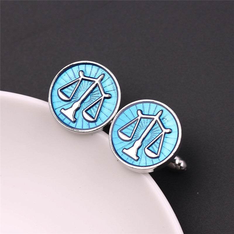 Exquisite Balance Scale Cufflinks For Men’S French Shirt