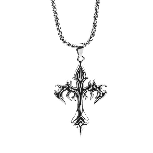 Cross Amulet Stainless Steel Pendant