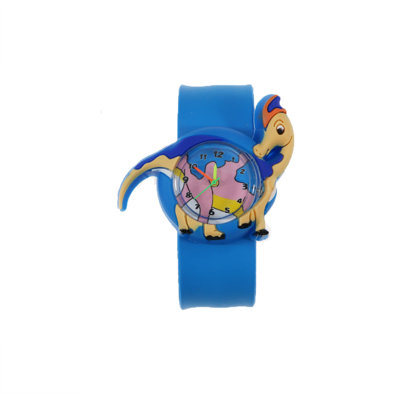 Cartoon Animal Kindergarten Pupils Children's Toy Watch Quartz Silicone Snap Ring Pointer Snap Watch