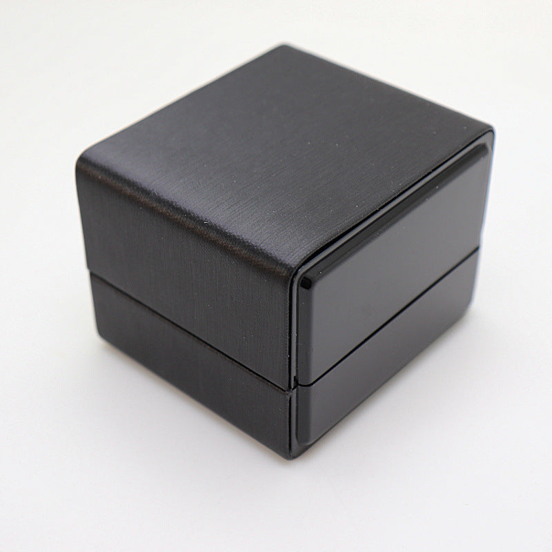 Leather Paint Ring Box Custom Creative Printed Logo Text