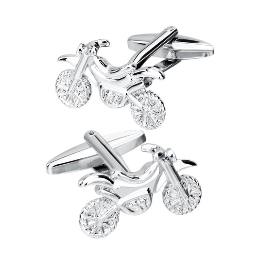 Silver Color Motorcycle Cuff Links For Mens Shirt Brand Cuff Buttons Wedding Cufflinks High Quality Fashion Men Jewelry