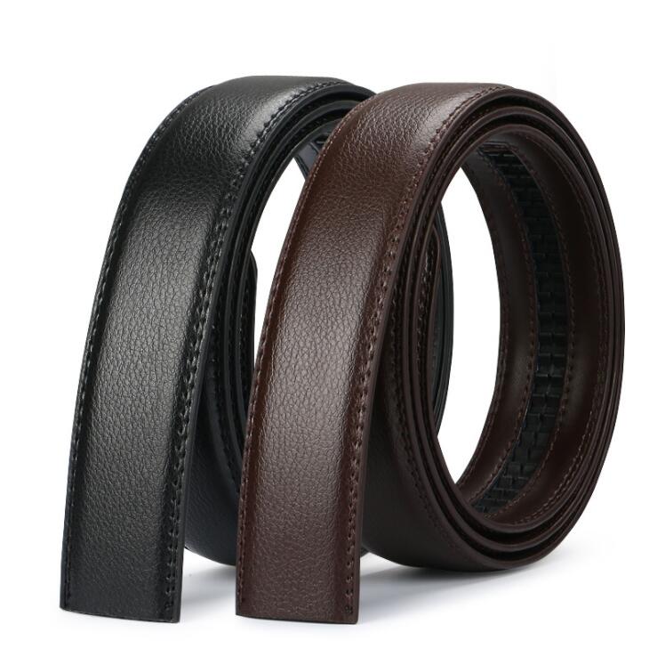 Belt Men's Belt Leather Automatic Buckle 3.5Cm Belt Body Business Casual Middle-Aged Youth Trousers