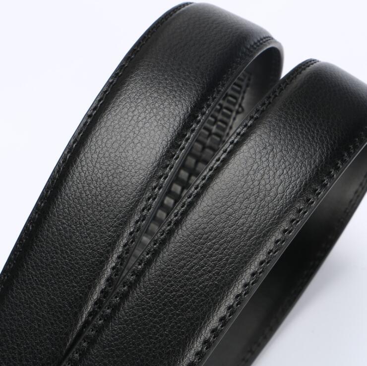 Belt Men's Belt Leather Automatic Buckle 3.5Cm Belt Body Business Casual Middle-Aged Youth Trousers