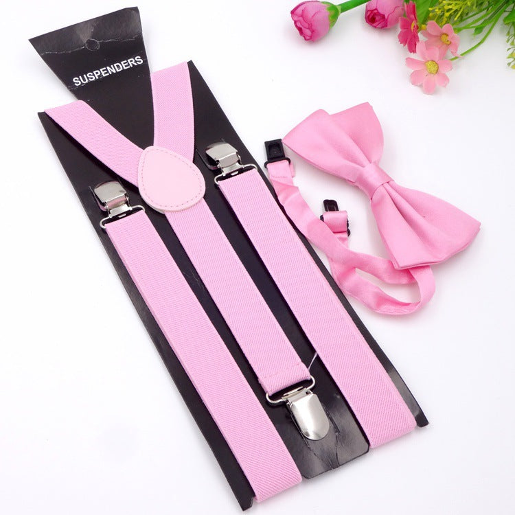 Men's Back Tie Bow Tie Suspenders