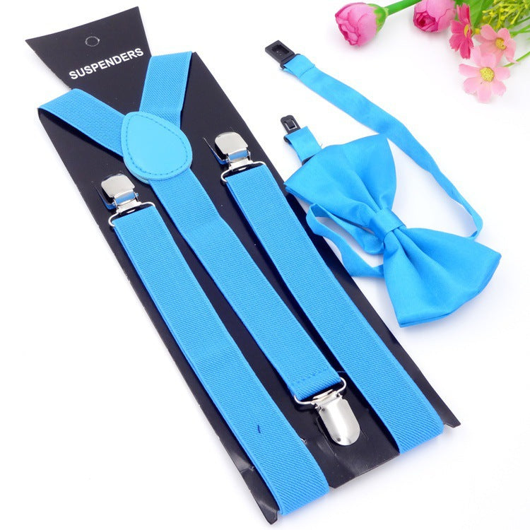 Men's Back Tie Bow Tie Suspenders