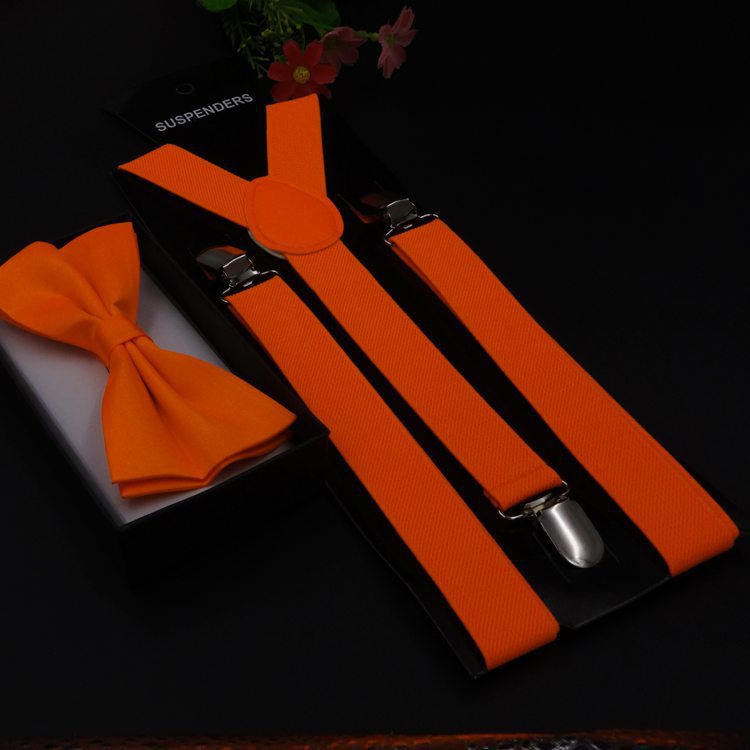 Men's Back Tie Bow Tie Suspenders