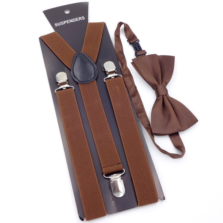 Men's Back Tie Bow Tie Suspenders