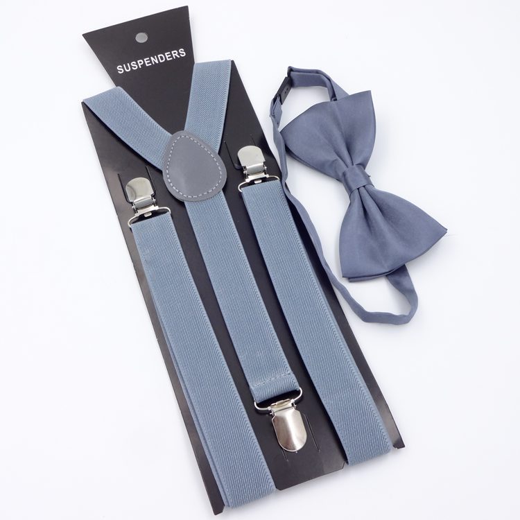 Men's Back Tie Bow Tie Suspenders