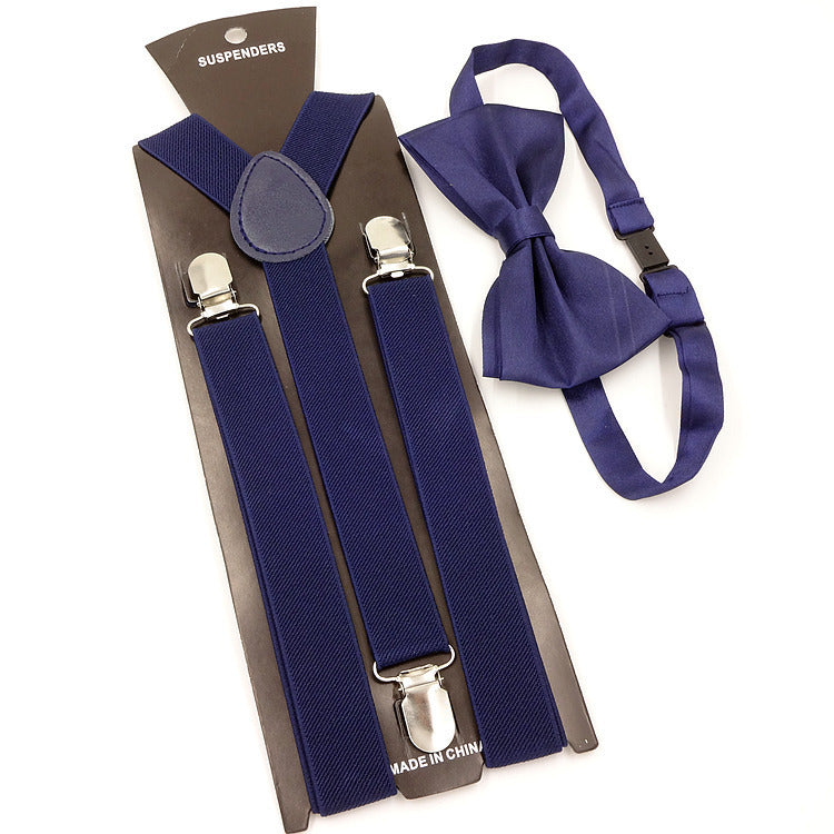 Men's Back Tie Bow Tie Suspenders