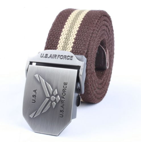 Men's Thick Woven Casual Pants Belt