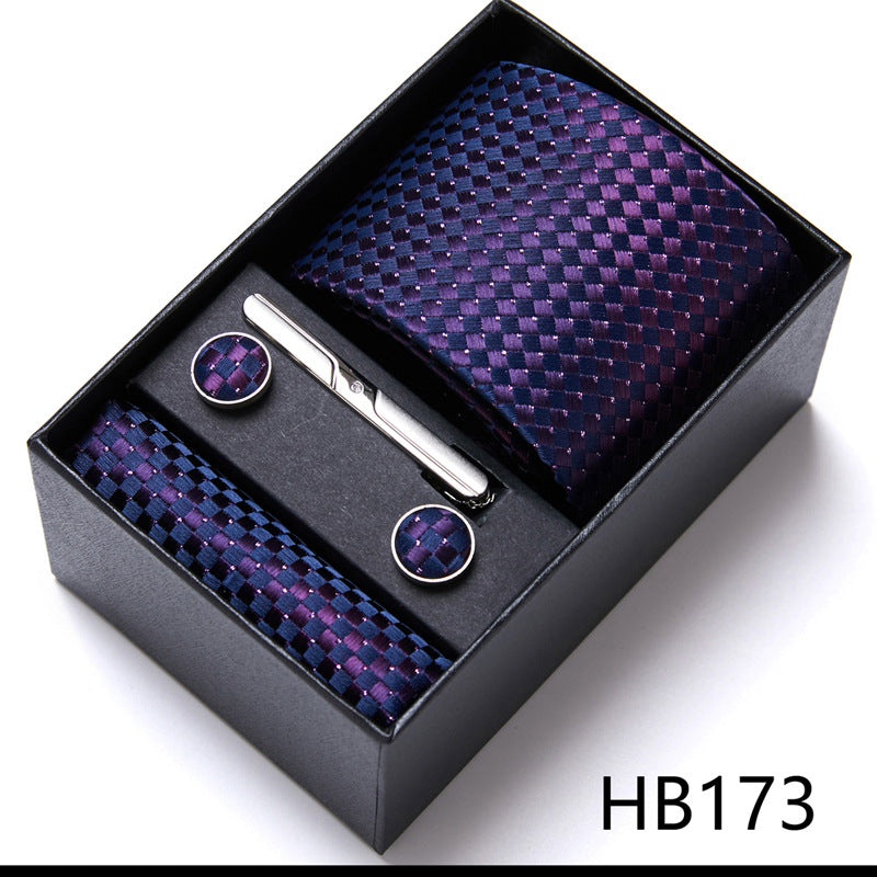 Men's Tie Six-Piece Suit Gift Box Group Tie Business Formal Wedding Tie