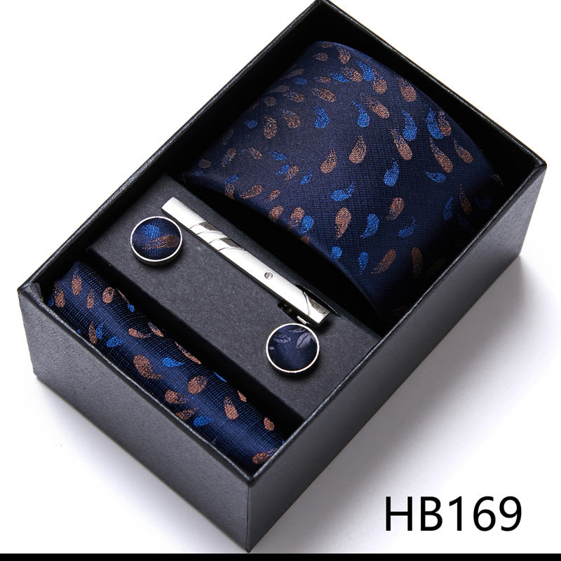 Men's Tie Six-Piece Suit Gift Box Group Tie Business Formal Wedding Tie