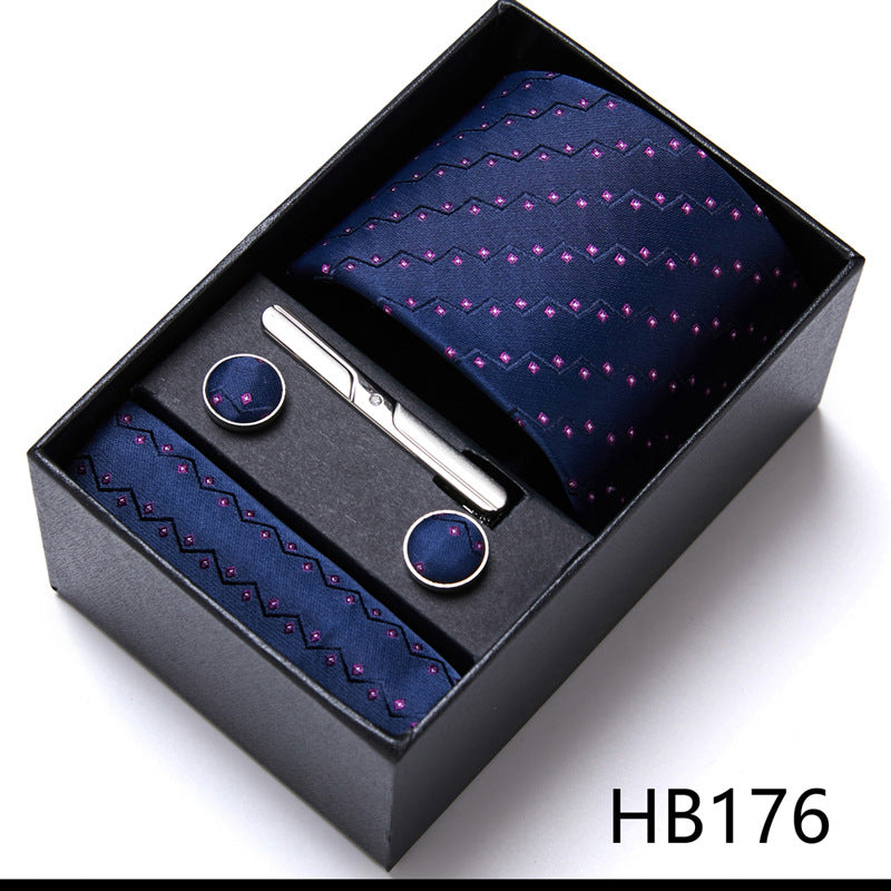 Men's Tie Six-Piece Suit Gift Box Group Tie Business Formal Wedding Tie