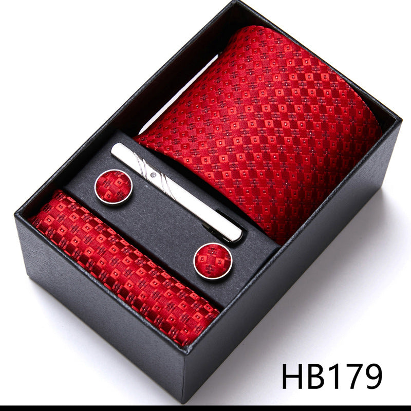 Men's Tie Six-Piece Suit Gift Box Group Tie Business Formal Wedding Tie