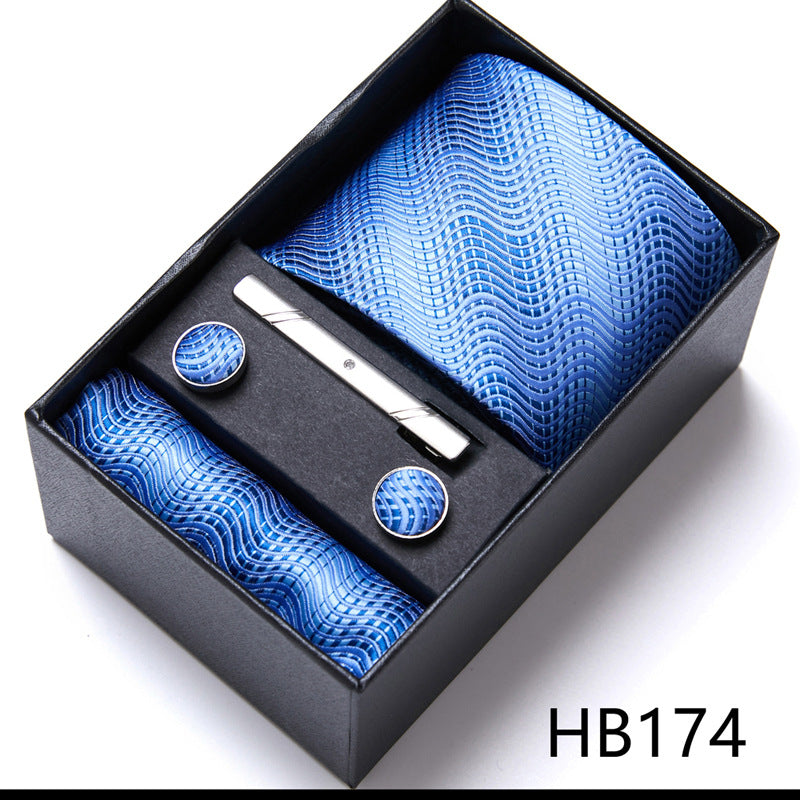 Men's Tie Six-Piece Suit Gift Box Group Tie Business Formal Wedding Tie