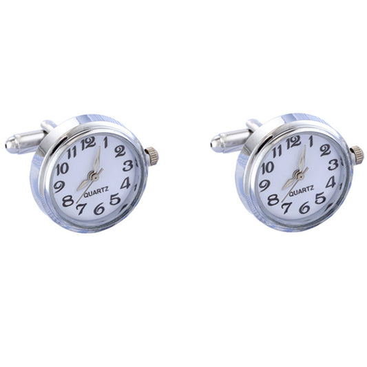 Hot-Selling Limited Edition Watch Cufflinks Stainless Steel Cuff Nails Personality Fun Movement Mechanical Cuffs