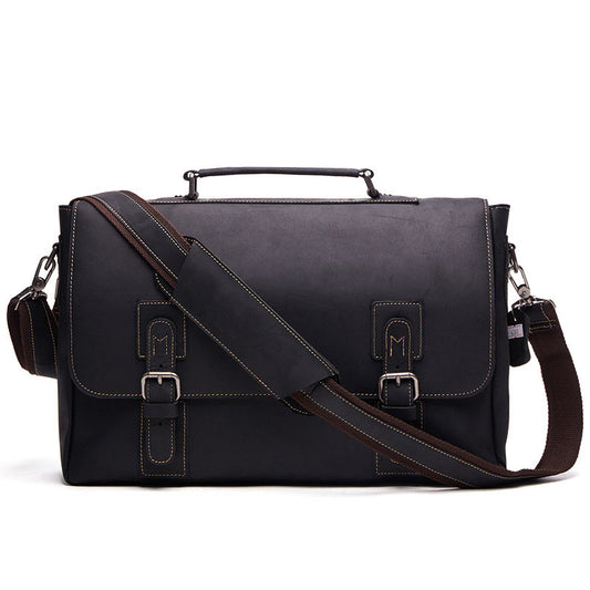 Business Men's Briefcase Leather Men's Bag